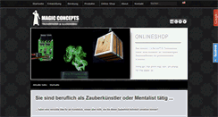 Desktop Screenshot of magic-concepts.de