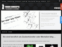Tablet Screenshot of magic-concepts.de